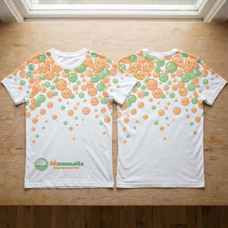 เสื้อร้านอีซี่วอชแอนด์ชิล แจกฟรีวันเปิดร้าน