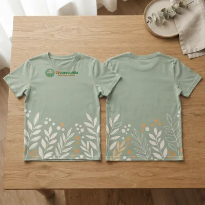 ใบไม้ที่ชายเสื้อ
